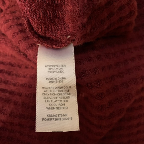 New Socialite Waffle Knit Bodysuit Size Large - Picture 9 of 10